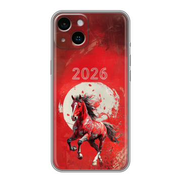 Силиконовый чехол на Iphone 14 с принтом Новый год