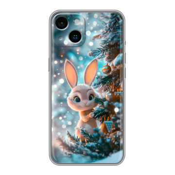Силиконовый чехол на Iphone 14 с принтом Новый год