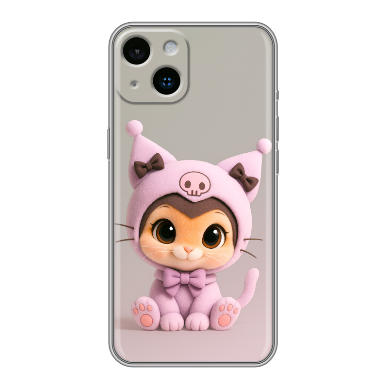 Силиконовый чехол на Iphone 14 с принтом Куроми Kuromi Силиконовый чехол на Iphone 14 с принтом Куроми Kuromi