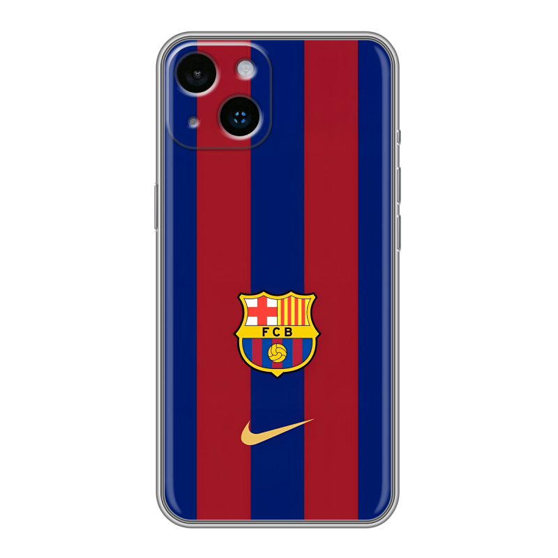 Силиконовый противоударный чехол на Iphone 14 с принтом Барселона Barcelona Силиконовый противоударный чехол на Iphone 14 с принтом Барселона Barcelona