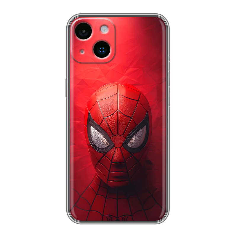 Силиконовый чехол на Iphone 14 с принтом Spiderman Человек паук Силиконовый чехол на Iphone 14 с принтом Spiderman Человек паук