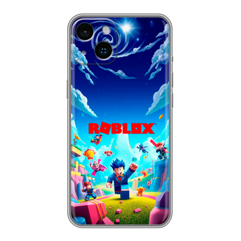 Силиконовый чехол на Iphone 14 с принтом Roblox Роблокс Силиконовый чехол на Iphone 14 с принтом Roblox Роблокс