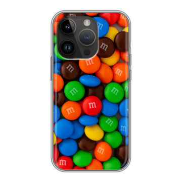 Силиконовый чехол на Iphone 14 Pro с принтом Конфеты