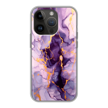 Силиконовый чехол на Iphone 14 Pro с принтом Мрамор Силиконовый чехол на Iphone 14 Pro с принтом Мрамор