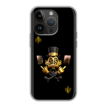 Силиконовый чехол на Iphone 14 Pro с принтом Золотой скрудж макдак