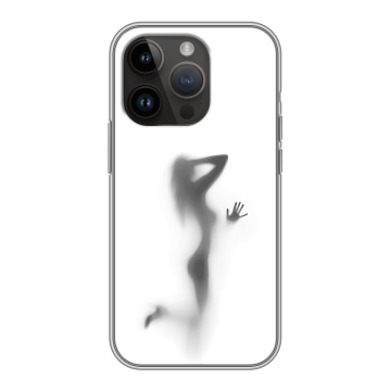 Силиконовый чехол на Iphone 14 Pro с принтом Силуэт