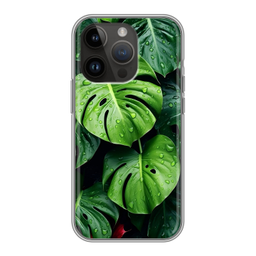 Силиконовый чехол на Iphone 14 Pro с принтом Листья Силиконовый чехол на Iphone 14 Pro с принтом Листья
