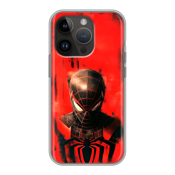 Силиконовый чехол на Iphone 14 Pro с принтом человек паук spiderman Силиконовый чехол на Iphone 14 Pro с принтом человек паук spiderman