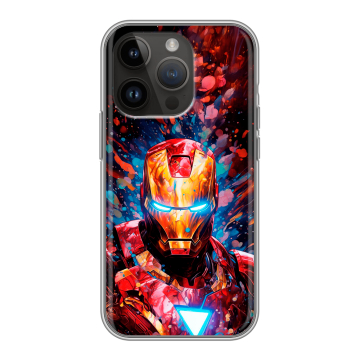 Силиконовый чехол на Iphone 14 Pro с принтом Железный человек Ironman Силиконовый чехол на Iphone 14 Pro с принтом Железный человек Ironman
