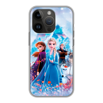 Силиконовый чехол на Iphone 14 Pro с принтом Холодное сердце Frozen Силиконовый чехол на Iphone 14 Pro с принтом Холодное сердце Frozen