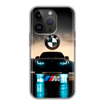 Силиконовый чехол на Iphone 14 Pro с принтом БМВ BMW Силиконовый чехол на Iphone 14 Pro с принтом БМВ BMW
