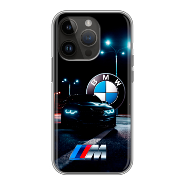 Силиконовый чехол на Iphone 14 Pro с принтом БМВ BMW Силиконовый чехол на Iphone 14 Pro с принтом БМВ BMW