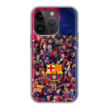 Силиконовый чехол на Iphone 14 Pro с принтом Барселона Barcelona