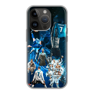 Силиконовый чехол на Iphone 14 Pro с принтом Реал Роналдо Силиконовый чехол на Iphone 14 Pro с принтом Реал Роналдо