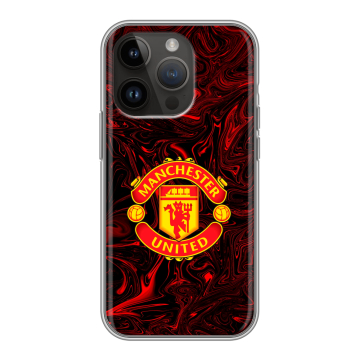 Силиконовый чехол на Iphone 14 Pro с принтом Manchester United