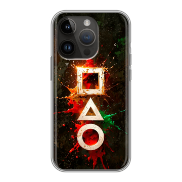Силиконовый чехол на Iphone 14 Pro с принтом Squid Game Игра кальмара Силиконовый чехол на Iphone 14 Pro с принтом Squid Game Игра кальмара