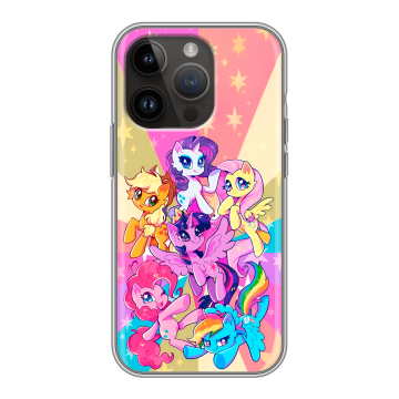 Силиконовый чехол на Iphone 14 Pro с принтом My little pony Дружба чудо Силиконовый чехол на Iphone 14 Pro с принтом My little pony Дружба чудо