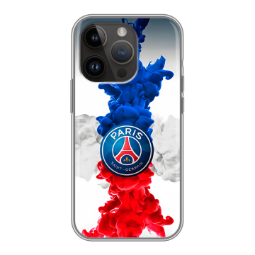 Силиконовый чехол на Iphone 14 Pro с принтом PSG ПСЖ