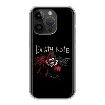 Силиконовый чехол на Iphone 14 Pro с принтом Death note Тетрадь смерти Силиконовый чехол на Iphone 14 Pro с принтом Death note Тетрадь смерти
