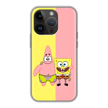 Силиконовый чехол на Iphone 14 Pro с принтом Спанч боб Спанчбоб Силиконовый чехол на Iphone 14 Pro с принтом Спанч боб Спанчбоб