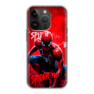 Силиконовый чехол на Iphone 14 Pro с принтом Spiderman Человек паук Силиконовый чехол на Iphone 14 Pro с принтом Spiderman Человек паук