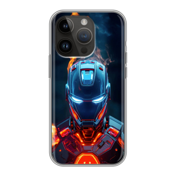 Силиконовый чехол на Iphone 14 Pro с принтом IronMan Железный человек Силиконовый чехол на Iphone 14 Pro с принтом IronMan Железный человек