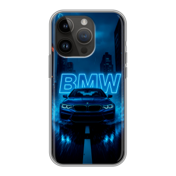 Силиконовый чехол на Iphone 14 Pro с принтом BMW БМВ Силиконовый чехол на Iphone 14 Pro с принтом BMW БМВ