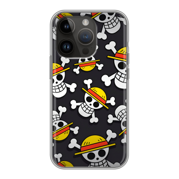 Силиконовый чехол на Iphone 14 Pro с принтом One Piece Ван Пис