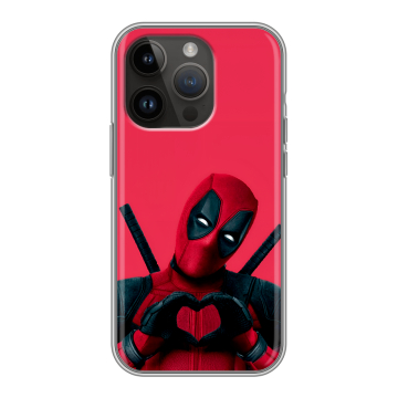 Силиконовый чехол на Iphone 14 Pro с принтом Дедпул Deadpool Силиконовый чехол на Iphone 14 Pro с принтом Дедпул Deadpool