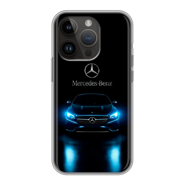 Силиконовый чехол на Iphone 14 Pro с принтом Mercedes Мерседес