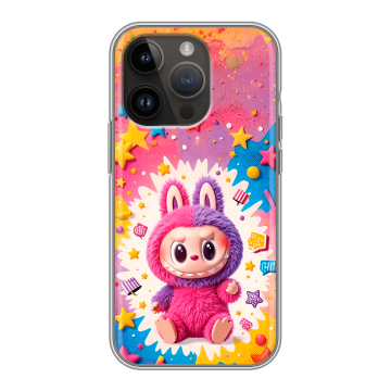 Силиконовый чехол на Iphone 14 Pro с принтом Labubu Лабубу Силиконовый чехол на Iphone 14 Pro с принтом Labubu Лабубу