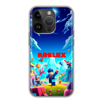 Силиконовый чехол на Iphone 14 Pro с принтом Roblox Роблокс Силиконовый чехол на Iphone 14 Pro с принтом Roblox Роблокс