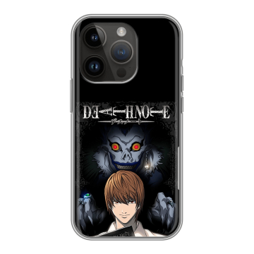Силиконовый чехол на Iphone 14 Pro с принтом Death note Тетрадь смерти