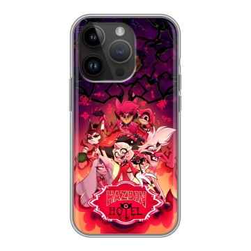 Силиконовый чехол на Iphone 14 Pro с принтом Hazbin Hotel Отель Хазбин Силиконовый чехол на Iphone 14 Pro с принтом Hazbin Hotel Отель Хазбин