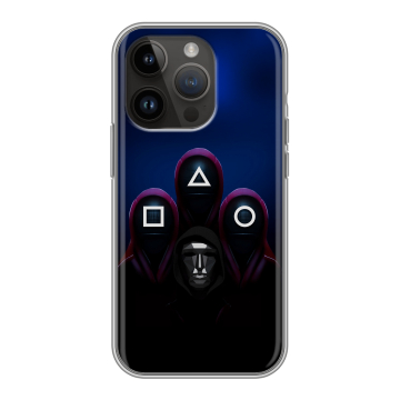 Силиконовый чехол на Iphone 14 Pro с принтом Игра Кальмара