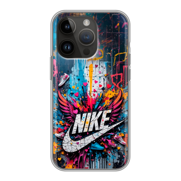 Силиконовый чехол на Iphone 14 Pro с принтом Nike Найк Силиконовый чехол на Iphone 14 Pro с принтом Nike Найк