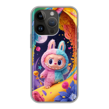 Силиконовый чехол на Iphone 14 Pro с принтом Labubu Лабубу Силиконовый чехол на Iphone 14 Pro с принтом Labubu Лабубу