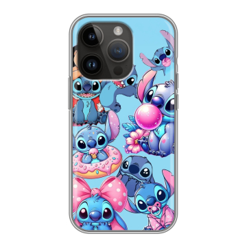 Силиконовый чехол на Iphone 14 Pro с принтом Лило и Стич