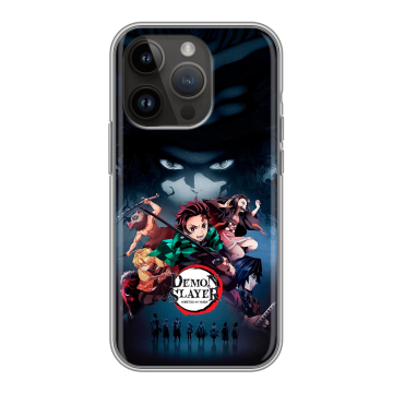 Силиконовый чехол на Iphone 14 Pro с принтом Demon Slayer Клинок рассекающий демонов Силиконовый чехол на Iphone 14 Pro с принтом Demon Slayer Клинок рассекающий демонов