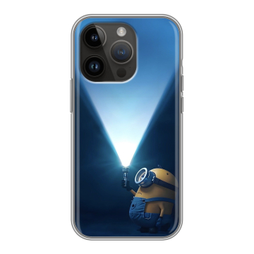 Силиконовый чехол на Iphone 14 Pro с принтом Миньоны Силиконовый чехол на Iphone 14 Pro с принтом Миньоны