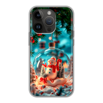 Силиконовый чехол на Iphone 14 Pro с принтом Новый год