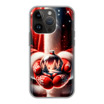 Силиконовый чехол на Iphone 14 Pro с принтом Новый год