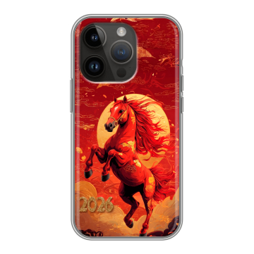 Силиконовый чехол на Iphone 14 Pro с принтом Новый год
