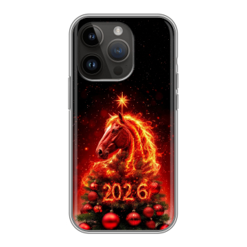 Силиконовый чехол на Iphone 14 Pro с принтом Новый год