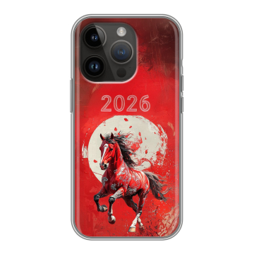 Силиконовый чехол на Iphone 14 Pro с принтом Новый год