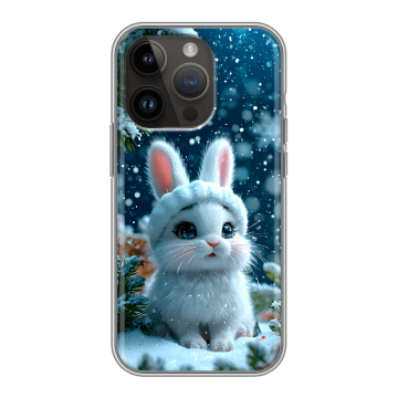 Силиконовый чехол на Iphone 14 Pro с принтом Новый год