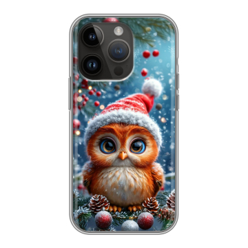 Силиконовый чехол на Iphone 14 Pro с принтом Новый год