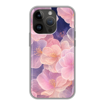 Силиконовый чехол на Iphone 14 Pro с принтом женский