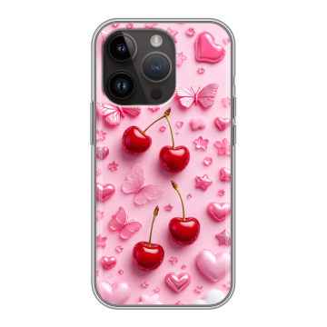 Силиконовый чехол на Iphone 14 Pro с принтом для девочек Силиконовый чехол на Iphone 14 Pro с принтом для девочек