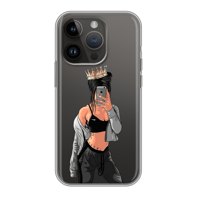 Силиконовый чехол на Iphone 14 Pro с принтом Женские принты Силиконовый чехол на Iphone 14 Pro с принтом Женские принты